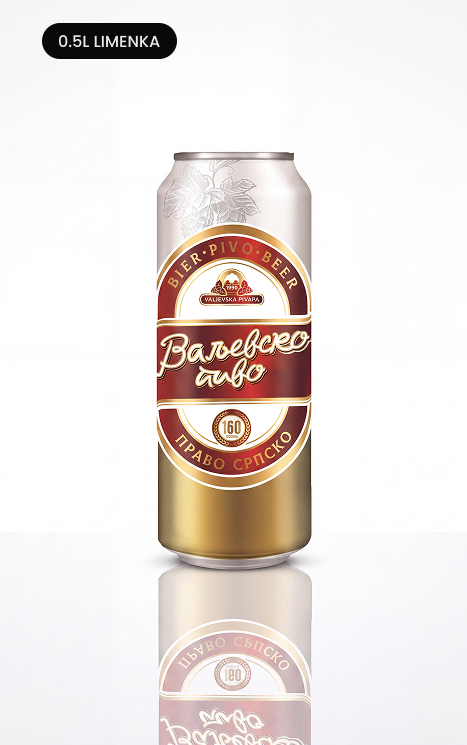 Valjevsko pivo 0.5L limenka
